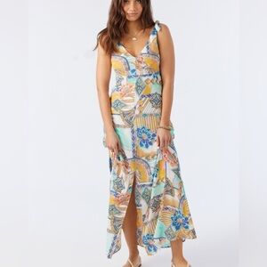 O’Neill Harlem Maxi Tropical Patterned Resort Dress